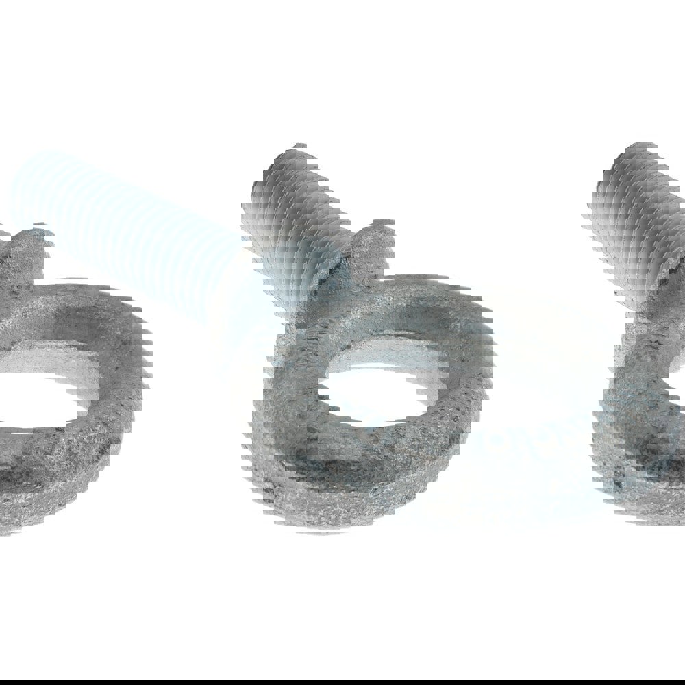 Fixed Lifting Eye Bolt: With Shoulder, 3,200 lb Capacity, 9/16-12 Thread, Grade C-1035 Steel